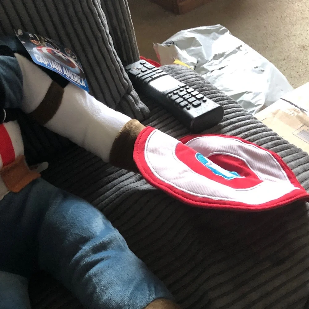 Captain America Plush Kids Costume - Blue and Red